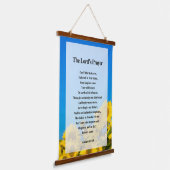 Das Gebet des Herrn Wandteppich Mit Holzrahmen (Gewinkelt)