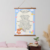 Das Gebet des Herrn Wandteppich Mit Holzrahmen (Schlafzimmer)