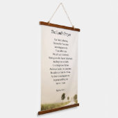 Das Gebet des Herrn Wandteppich Mit Holzrahmen (Gewinkelt)