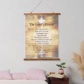 Das Gebet des Herrn Wandteppich Mit Holzrahmen (Schlafzimmer)