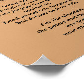 Das Gebet des Herrn - Zeitgenössische Version Poster (Ecke)