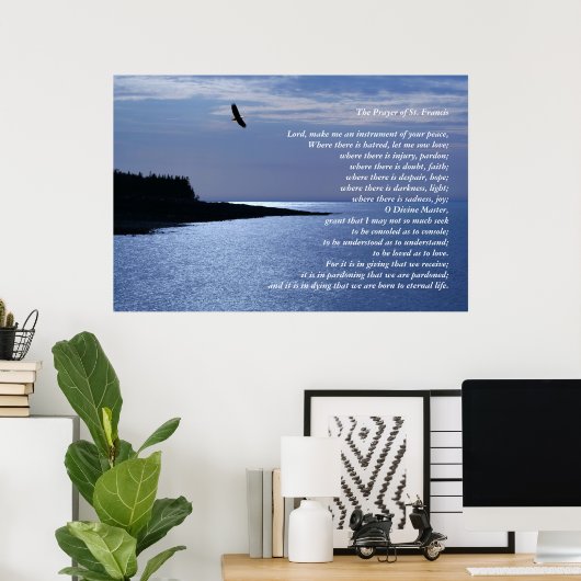 Das Gebet des hl. Franziskus Poster (Heimbüro)