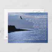 Das Gebet des hl. Franziskus Postkarte (Vorne/Hinten)