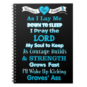Das Gebet des Kriegers...Graves's Notebook Notizblock