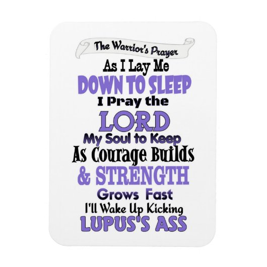 Das Gebet des Kriegers...Lupus Magnet (Vertikal)