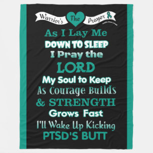 Das Gebet des Kriegers...PTSD Fleecedecke