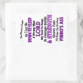 Das Gebet des Kriegers Rechteckiger Aufkleber (Tasche)