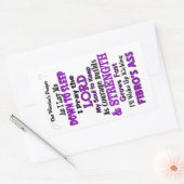 Das Gebet des Kriegers Rechteckiger Aufkleber (Umschlag)