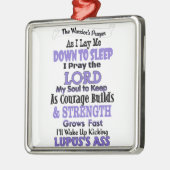 Das Gebet des Kriegers Silbernes Ornament (Links)