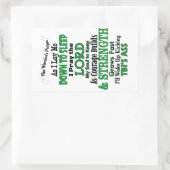 Das Gebet des Kriegers TBI Rechteckiger Aufkleber (Tasche)