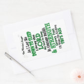 Das Gebet des Kriegers TBI Rechteckiger Aufkleber (Umschlag)