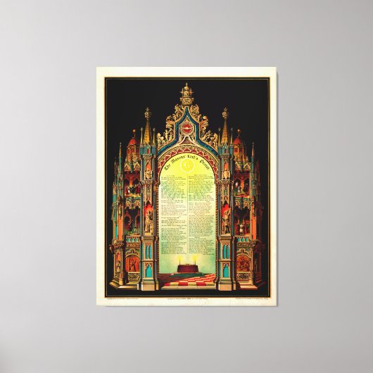 Das Gebet des Löwen (1892) Leinwanddruck (Vorderseite)