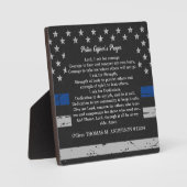 Das Gebet des Polizeichefs von Thin Blue Line Fotoplatte (Vorderseite)