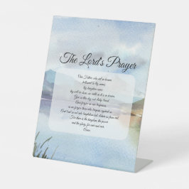 Das Gebet des traditionellen Herrn Sockelschild