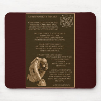 Das Gebet eines Feuerwehrmanns Mousepad
