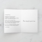 Das Gebet eines Tieres - Wenn eine Reise endet - Karte (Innenseite)