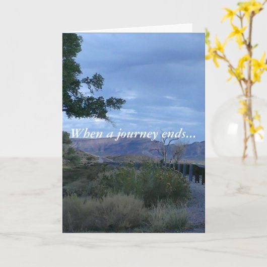 Das Gebet eines Tieres - Wenn eine Reise endet - Karte (Gelbe Blume)