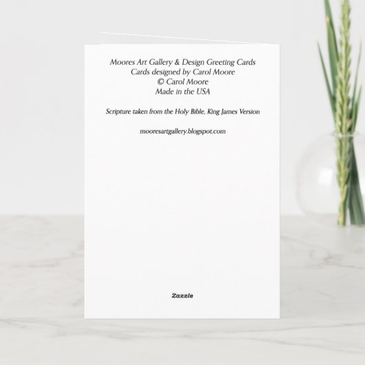 Das Gebet für Ihre Christliche Grußkarte Karte (Rückseite)