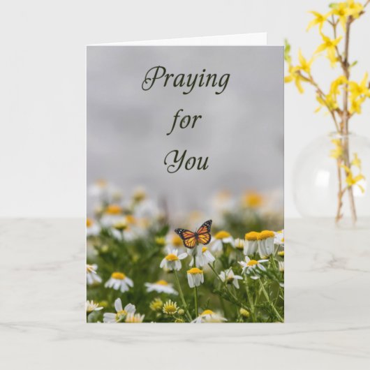 Das Gebet für Ihre Christliche Grußkarte Karte (Gelbe Blume)