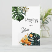 Das Gebet für Ihre Grußkarte Ankündigung (Stehend Vorderseite)