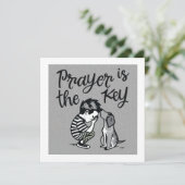 Das Gebet ist der Schlüssel (Stehend Vorderseite)