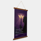 Das Gebet ohne Entschuldigung Wandteppich Mit Holzrahmen (Gewinkelt)