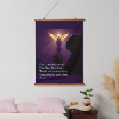 Das Gebet ohne Entschuldigung Wandteppich Mit Holzrahmen (Schlafzimmer)