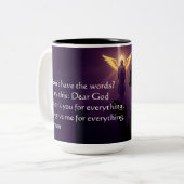 Das Gebet ohne Entschuldigung Zweifarbige Tasse (Vorderseite Links)