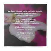 Das Gebet unseres Vaters Clematis Fliese (Vorderseite)
