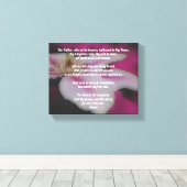 Das Gebet unseres Vaters Clematis Leinwanddruck (Insitu (Holzboden))