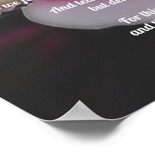 Das Gebet unseres Vaters Clematis Poster (Ecke)