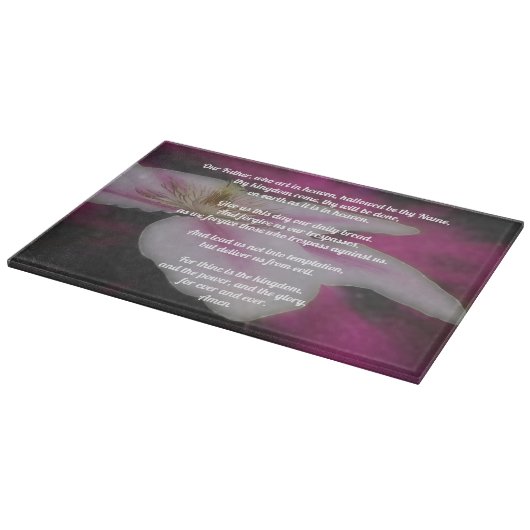 Das Gebet unseres Vaters Clematis Schneidebrett (Ecke)