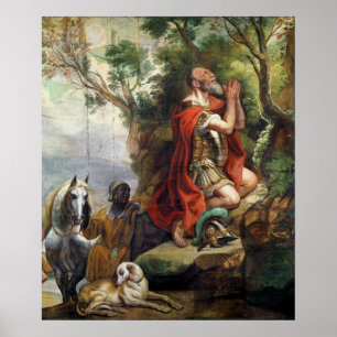 Das Gebet von Gideon, Cartoon für eine Tapisserie Poster