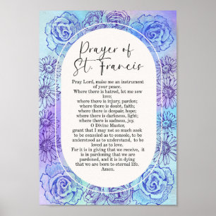 Das Gebet von St. Franziskus Wandkunst Poster