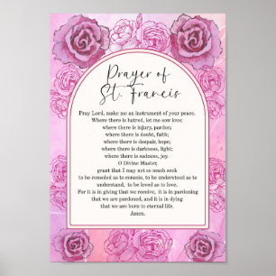 Das Gebet von St. Franziskus Wandkunst Poster