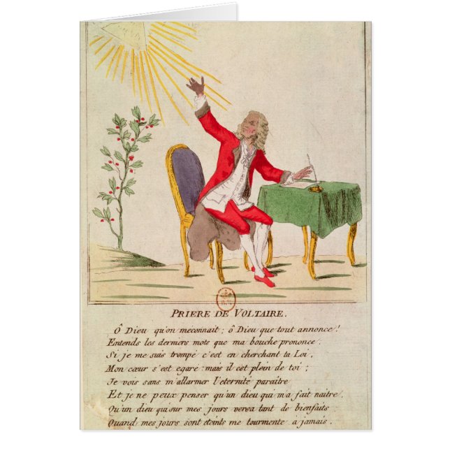 Das Gebet von Voltaire (Vorne)