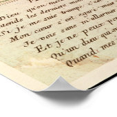 Das Gebet von Voltaire Poster (Ecke)