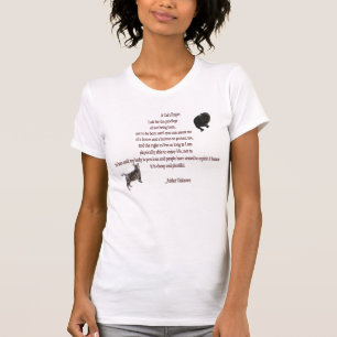 Das Gebets-Damen-Schaufel-T - Shirt einer Katze