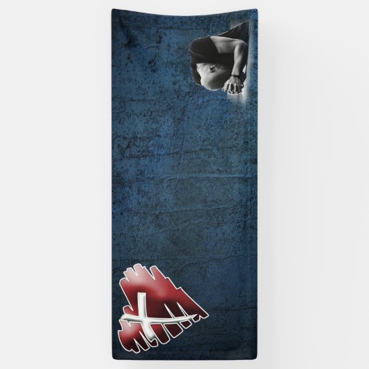 das Gebets-Gruppen-Kirche der leeren Männer Banner (Vertikal)