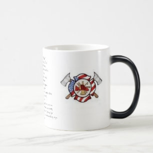 Das Gebets-" Kaffee-Tasse "eines Feuerwehrmanns Verwandlungstasse