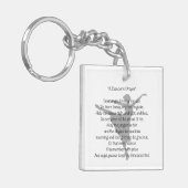 Das Gebets-Tanz eines Tänzers Schlüsselanhänger (Vorderseite links)