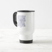 Das Gebets-Tasse des Arztes Reisebecher (Vorderseite Links)