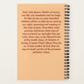 Das Gebetsblatt der Ankündigung Notizblock (Rückseite)