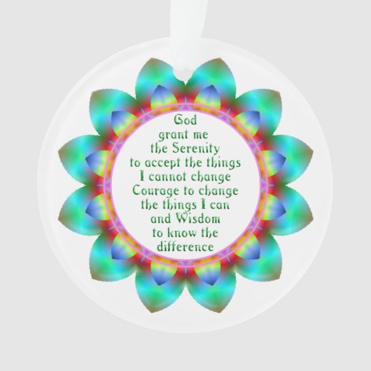 Das Gebetsfest in 12 Blütenblattdesign-Blume Ornament (Vorderseite)