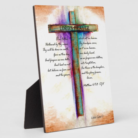 Das Gebetskreuz des Herrn Fotoplatte (Seite)