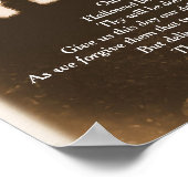 Das Gebetsprint des Herrn Poster (Ecke)