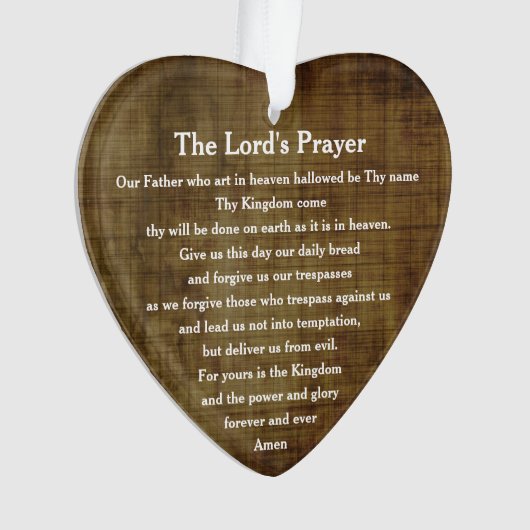 Das Gebetsschmuck des Herrn Ornament (Vorderseite)