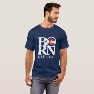 Das GEBORENE T-Shirt Männer Denvers Colorado