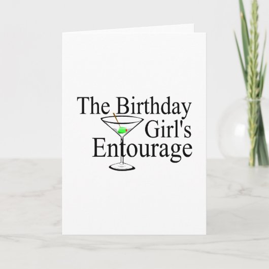 Das Geburtstags-Girls-Entourage Karte (Vorderseite)