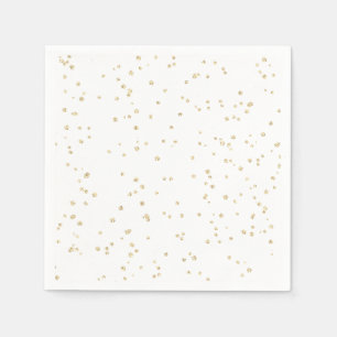 Das Geburtstags-Gold-Glitzer für Kinder Serviette
